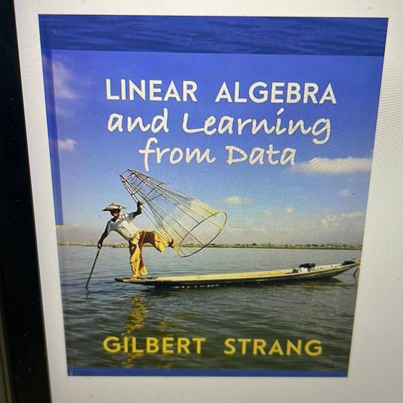 Linear algebra and learning from data by gilbert strang hardcover