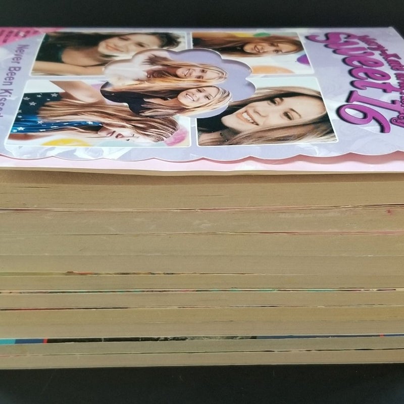 MIXED LOT OF 10 MARY KATE & ASHLEY BOOKS SWEET 16, NEW ADVENTURE, TWO OF A KIND VCG!