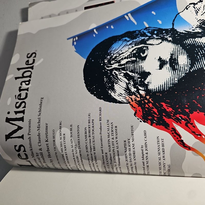 Les Miserables Piano & Vocal book