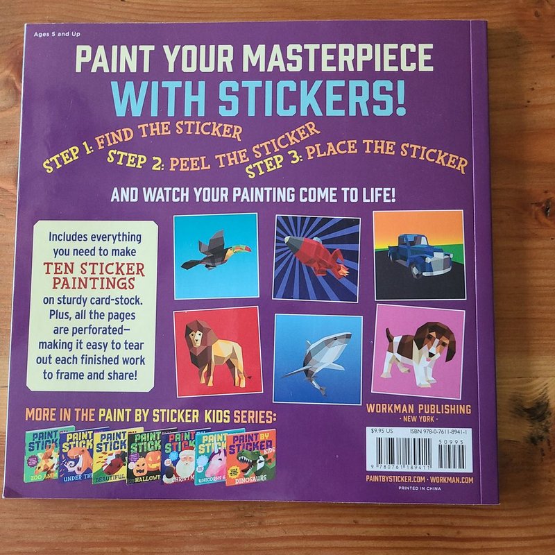 Paint by Sticker Kids, the Original by Workman Publishing, Paperback ...