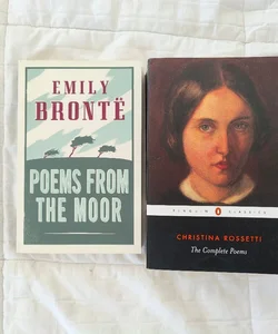 2 Book Feminist Classic Poetry: Christina Rossetti and Emily Bronte