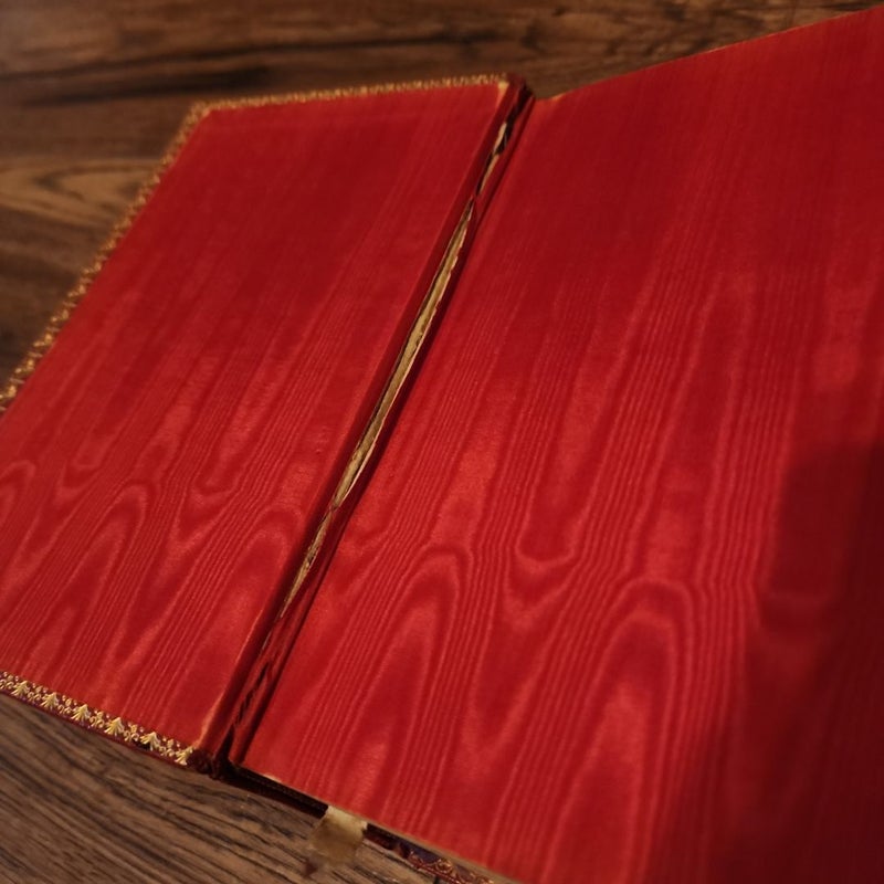 Rare Antique Holy Bible Full Red Leather Catholic Family Edition 1953 Leather