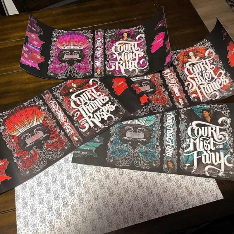 Nerdy Ink ACOTAR Dust jackets