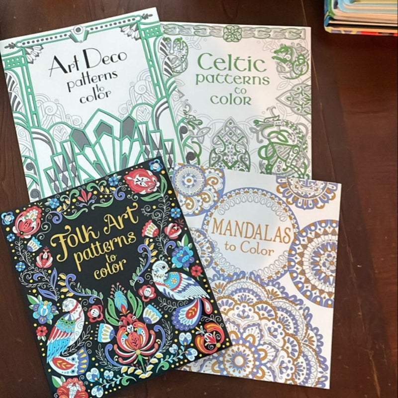 Usborne Coloring Book Collection  (4 books)