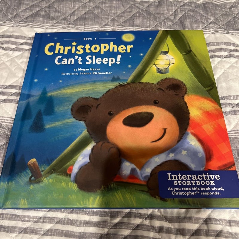 Christopher Can't Sleep Plush and Book Combo