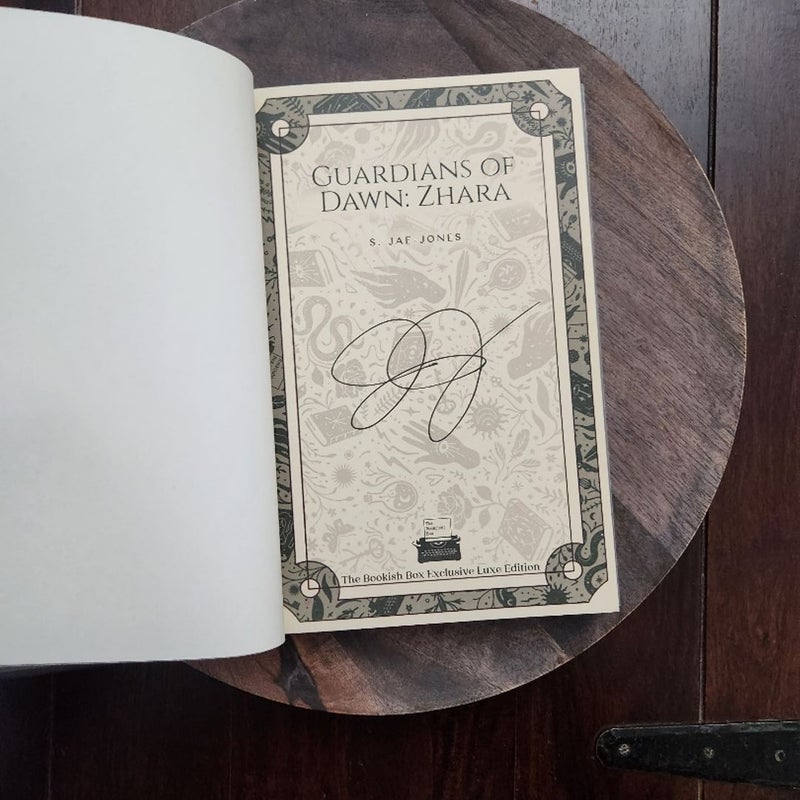 Bookish Box Guardians of Dawn Zhara SIGNED