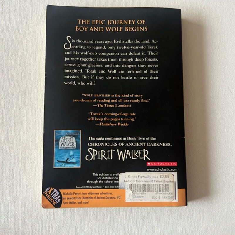 Wolf Brother, Book One: Chronicles of Ancient Darkness