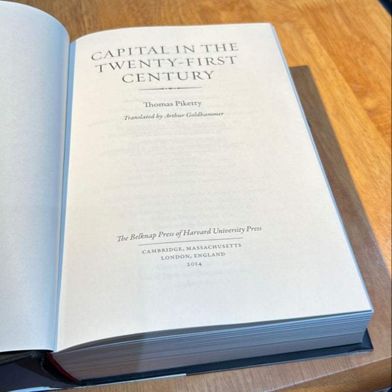 1st Ed * Capital in the Twenty-First Century