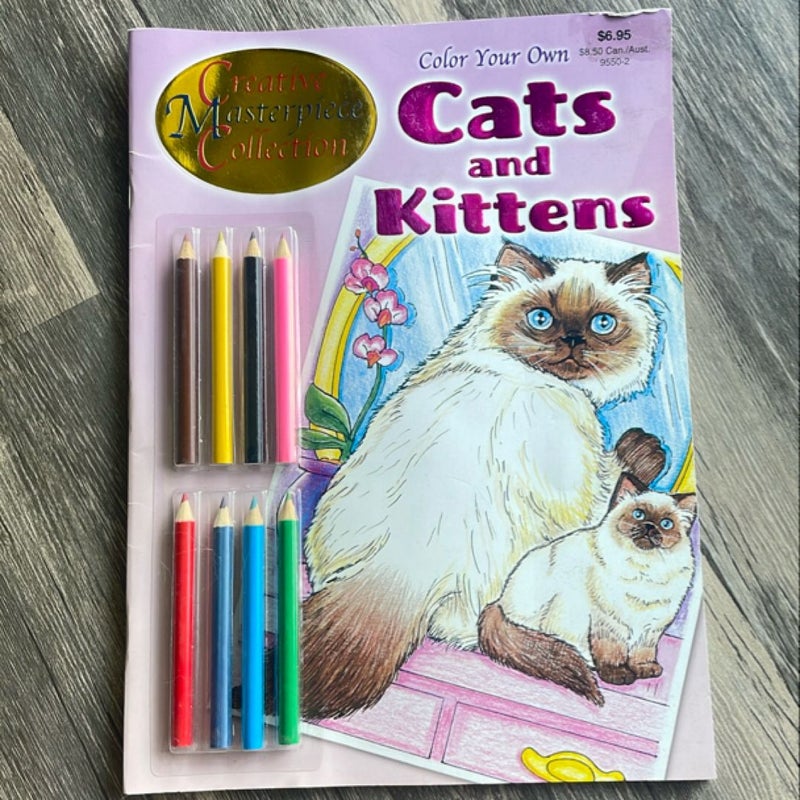 Color Your Own Cats and Kittens