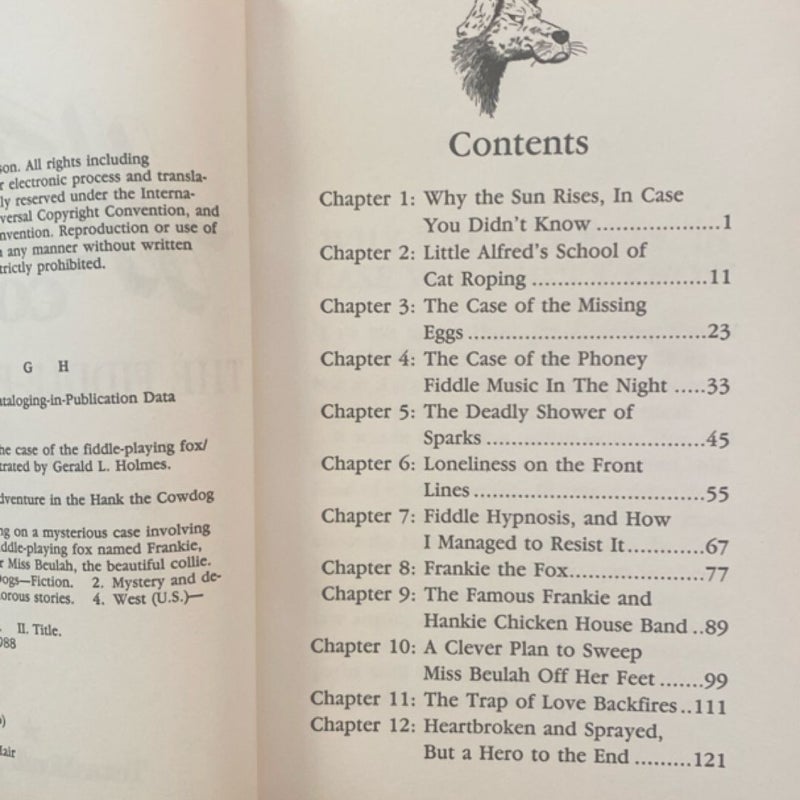 Hank The Cowdog and The Case of the Fiddle-Playing Fox