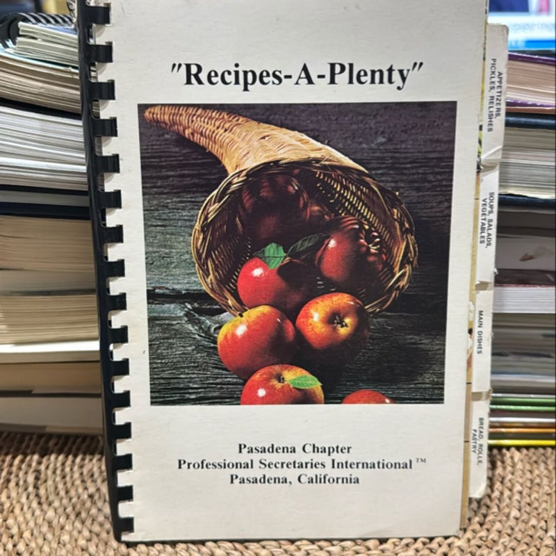 Recipes A Plenty 1973 Professional Secretaries International 