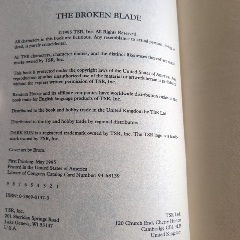 The Broken Blade