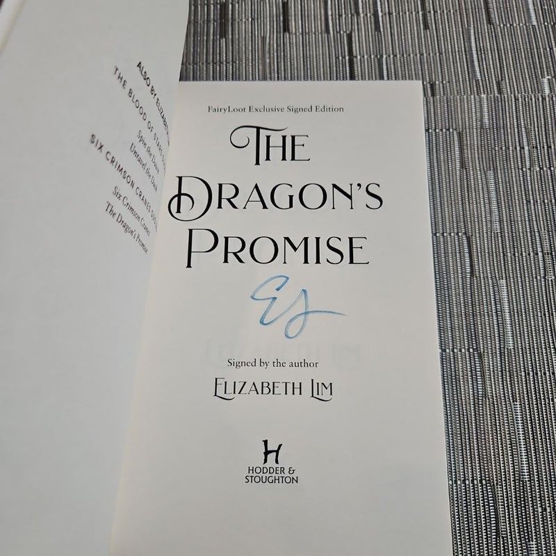 New, Unread Fairyloot Hand Signed offers Six Crimson Cranes & Dragon’s Promise