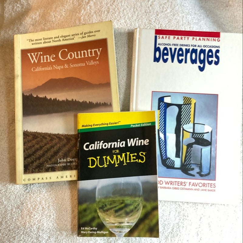 Compass American Guides: Wine Country and 2 other books 