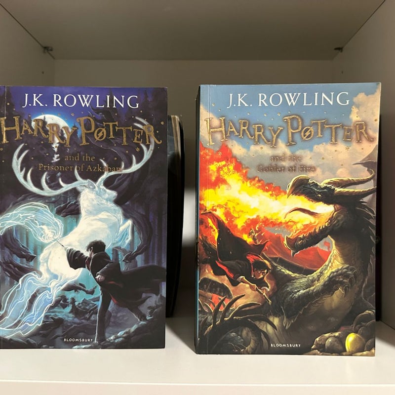 Harry Potter Bookset with custom painted edges