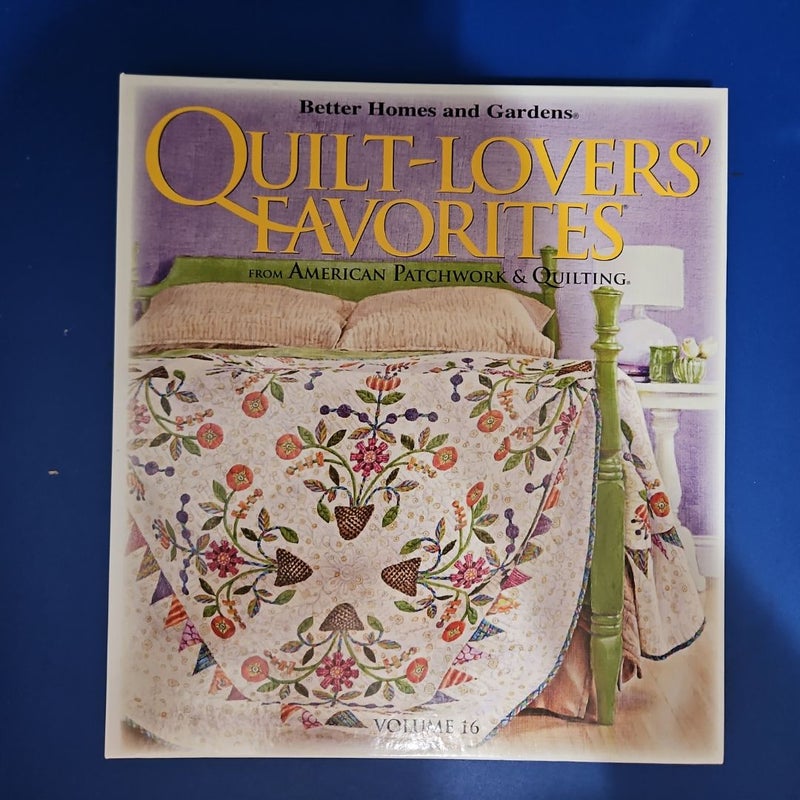 Quilt-Lovers' Favorites Volume 16 (Better Homes and Gardens)