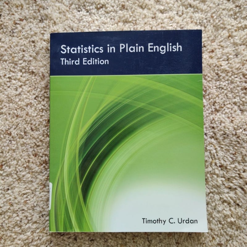 Statistics in Plain English Third Edition