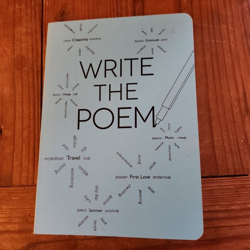 Write the Poem journal Small - Lined both Sides