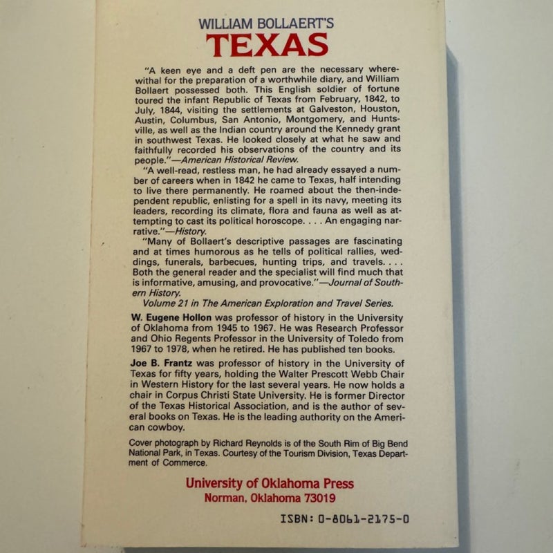 William Bollaert's Texas