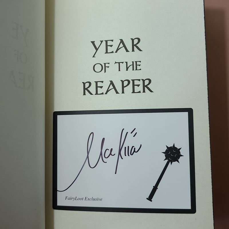 Year of the Reaper - Fairyloot - Autographed 