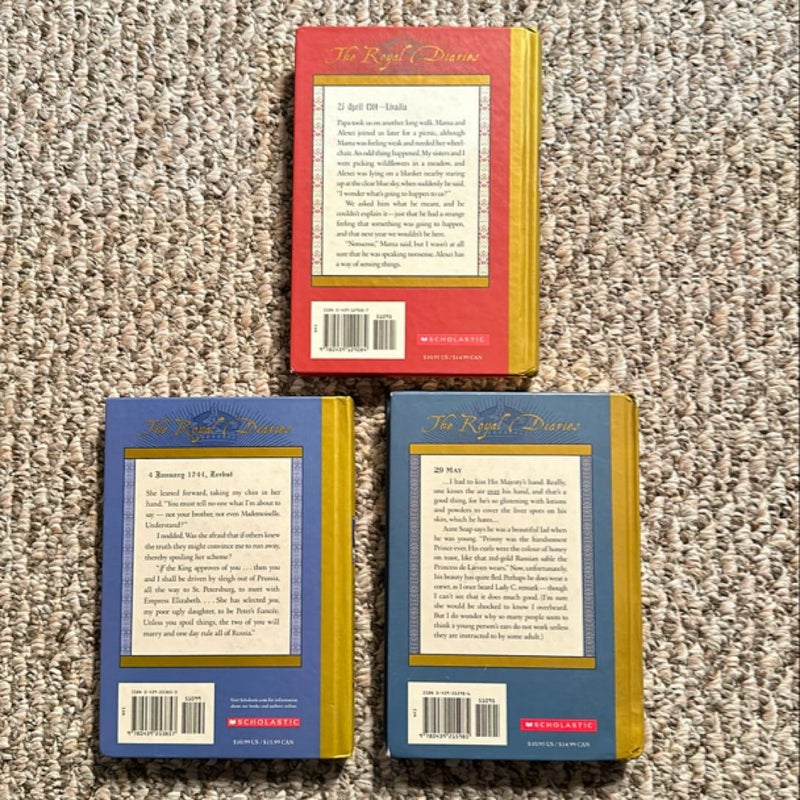 Lot/Bundle of 6 “Dear America the Royal Diaries” books