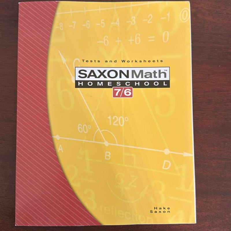 Saxon Math 7/6 Homeschool