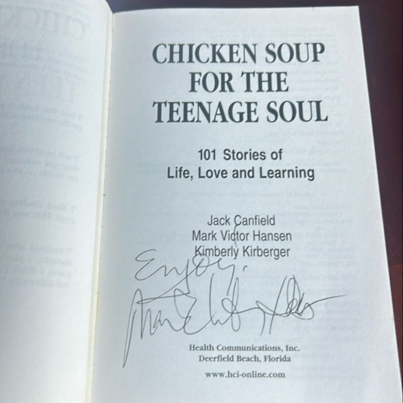 [SIGNED] Chicken Soup for the Teenage Soul