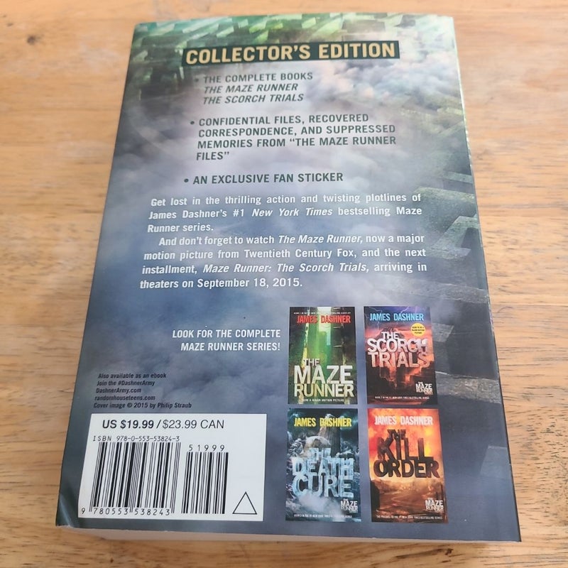 The Maze Runner and the Scorch Trials: the Collector's Edition (Maze Runner, Book One and Book Two)