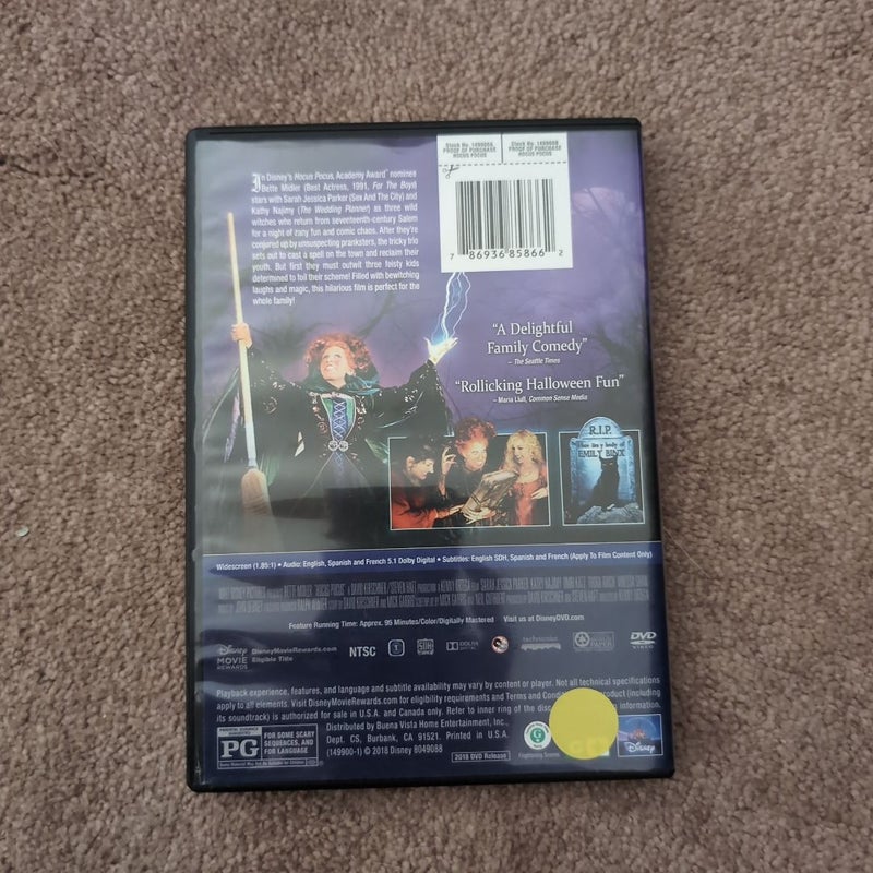 Hocus pocus dvd 