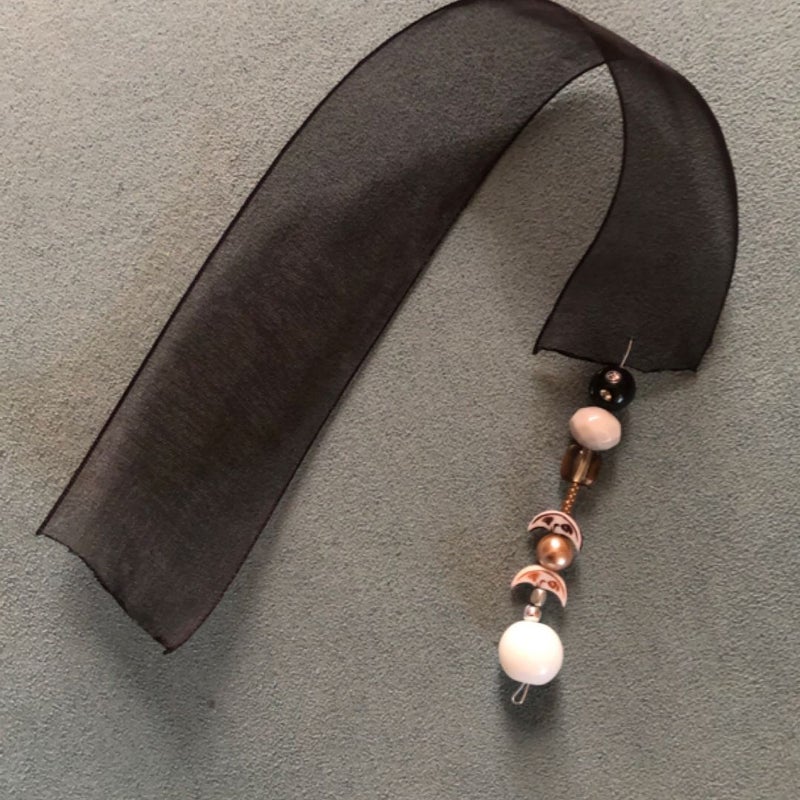 Handmade moon and stars theme bookmark