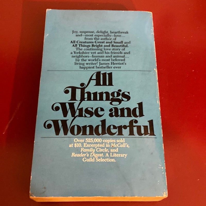 Vintage 1977, All things Wise and Wonderful 