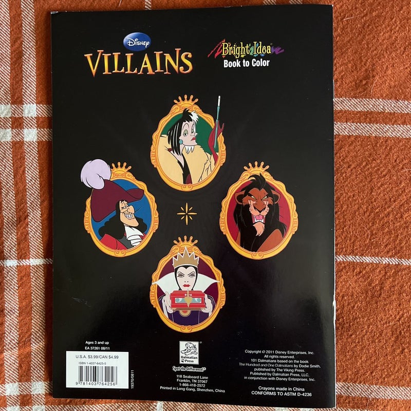 Disney Villians Coloring Book