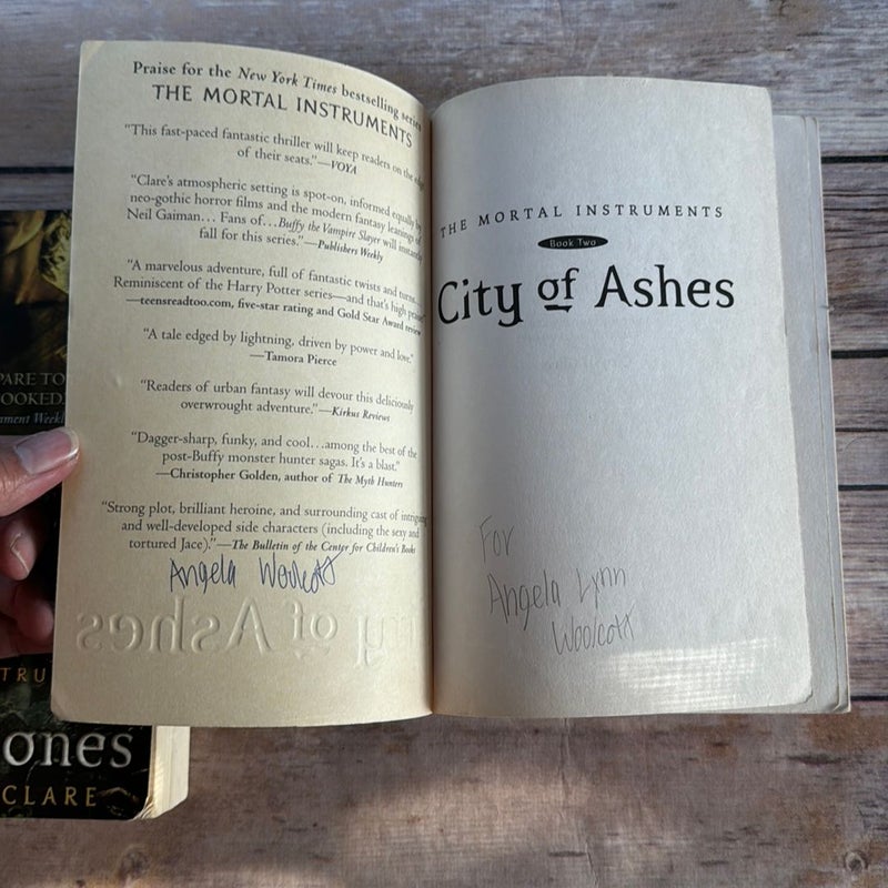 City of Bones/City of Ashes 2 book bundle