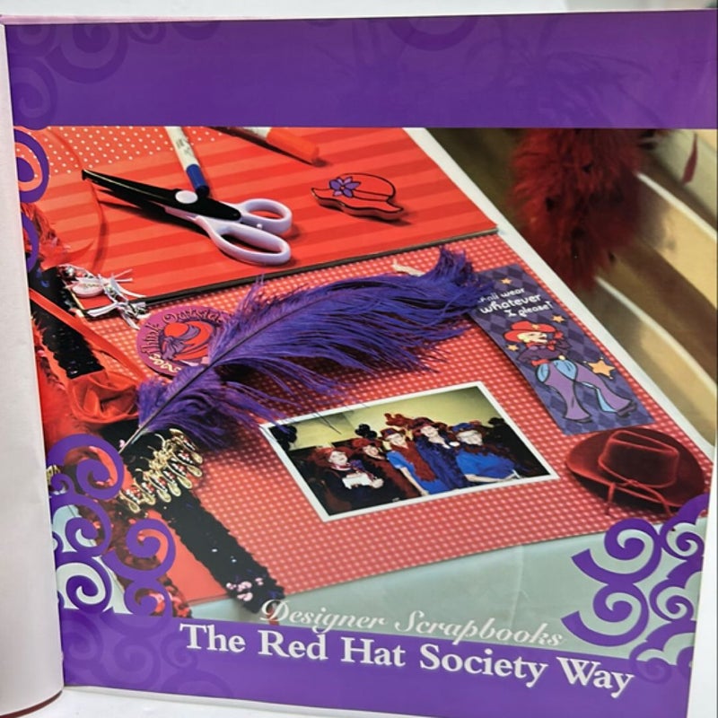 Designer Scrapbooks the Red Hat Society Way