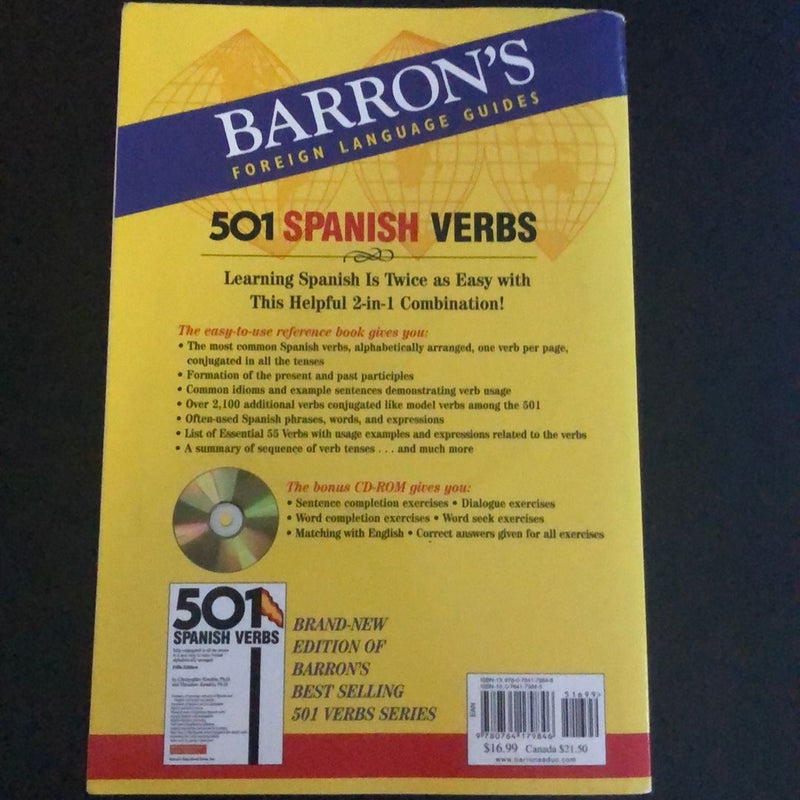 501 Spanish Verbs - Barton’s Foreign Language 