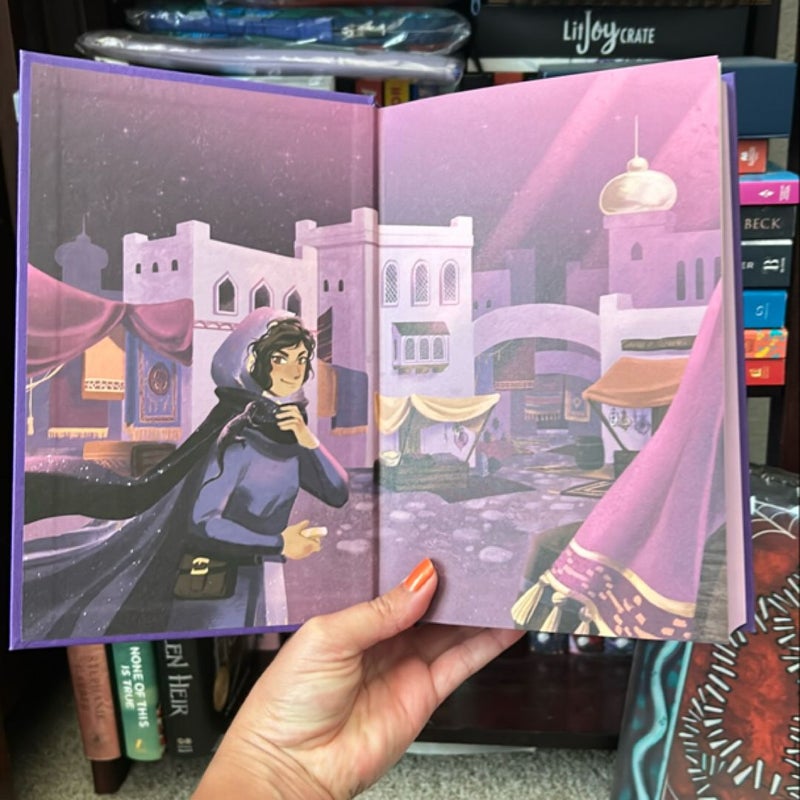 The Stardust Thief: Fairyloot signed copy with book art