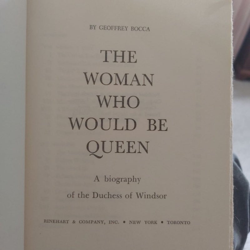 The Woman who would be Queen (rare)