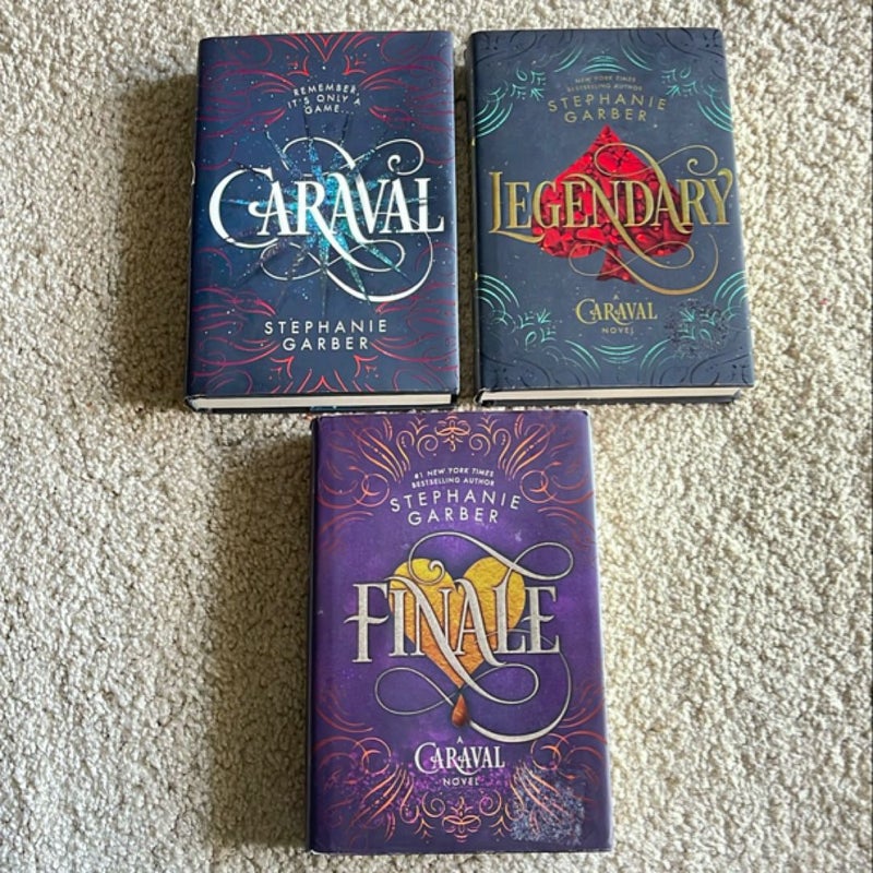 Caraval Trilogy Complete Series Set - First Editions