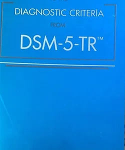 Desk reference to the diagnostic criteria from Dsm 