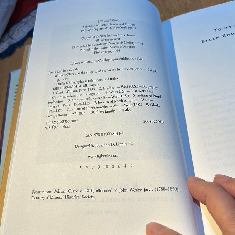 1st Ed /1st * William Clark and the Shaping of the West