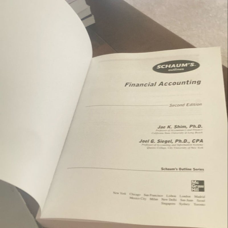 Schaum's Outline of Financial Accounting, 2nd Edition