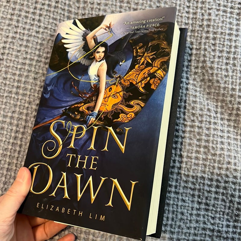 Spin The Dawn by Elizabeth Lim OwlCrate Signed 1st Edition Exclusive Cover  NEW