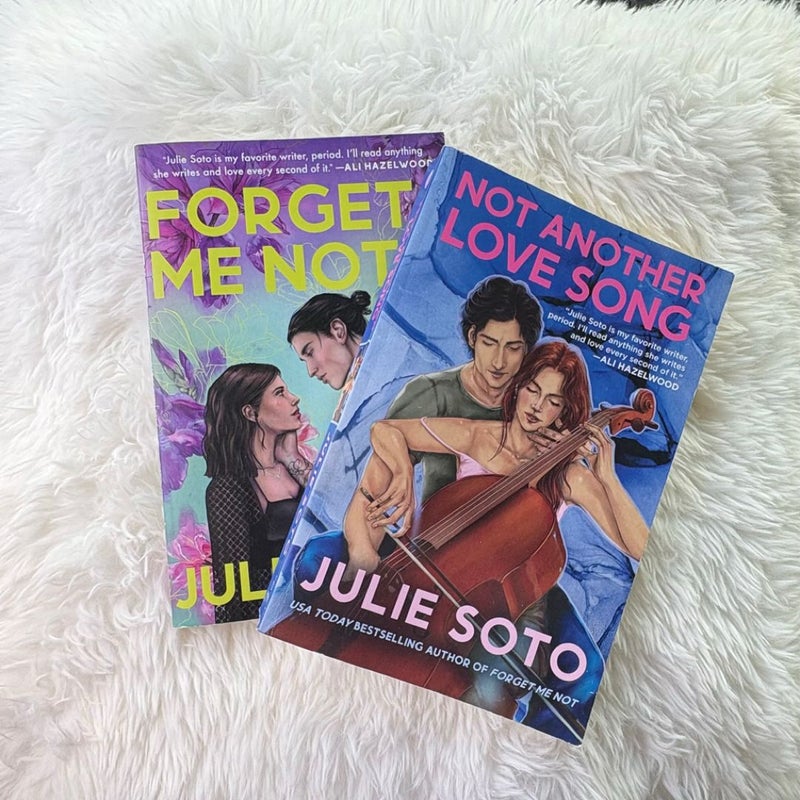 Two Paperbacks: Not Another Love Song + Forget Me Not