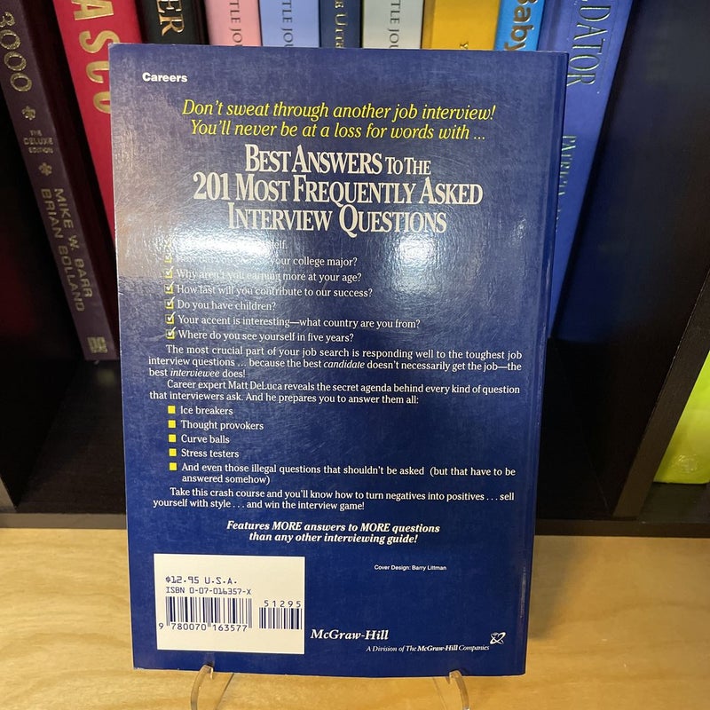 Best Answers to the 201 Most Frequently Asked Interview Questions