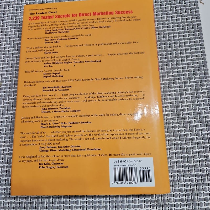 2,239 Tested Secrets for Direct Marketing Success