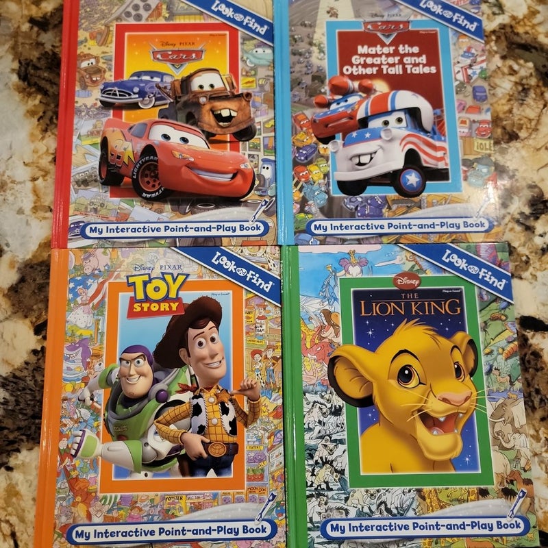 Disney, Look and Find - Lion King, Toy Story, Cars, Mater the Greater and Other Tall Tales
