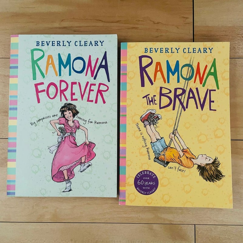 Ramona Bundle-Lot of 4; Ramona the Pest, Ramona the Brave, Ramona & Her Father, Ramona Forever