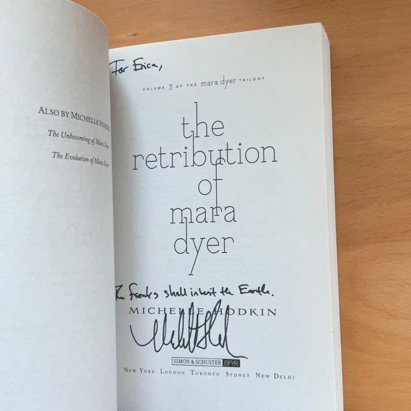 The Retribution of Mara Dyer (signed)