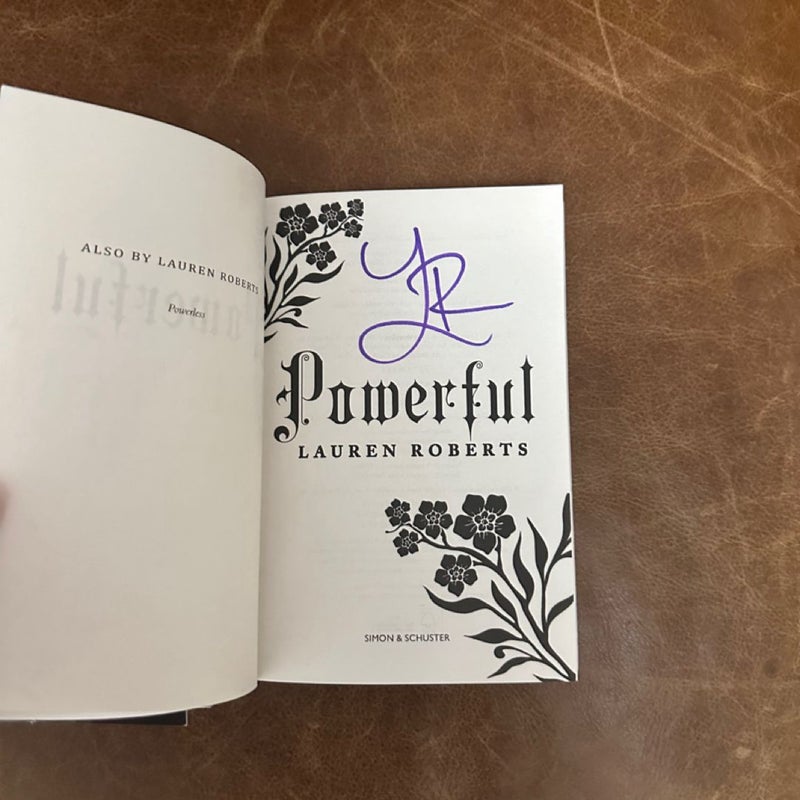 Powerless & powerful signed by lauren roberts
