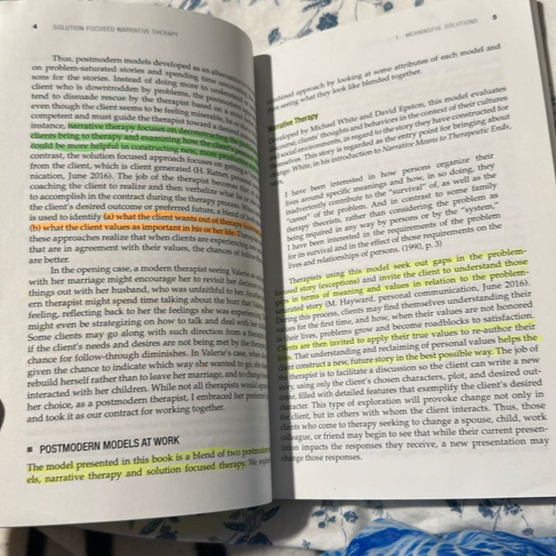 Solution Focused Narrative Therapy